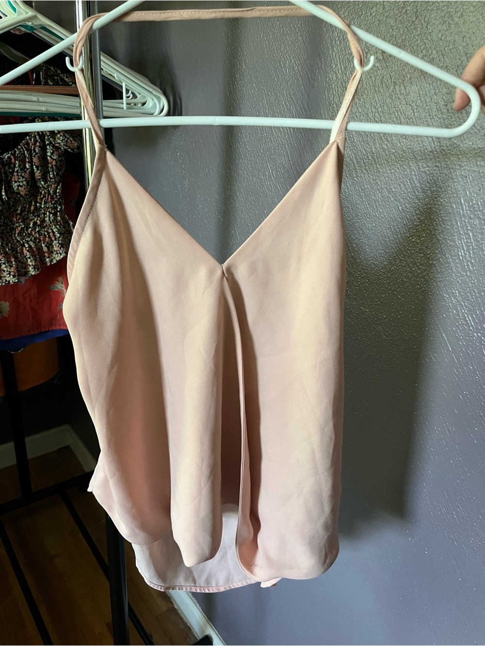 Women’s Blush Pink V-Neck halter Strap Cami